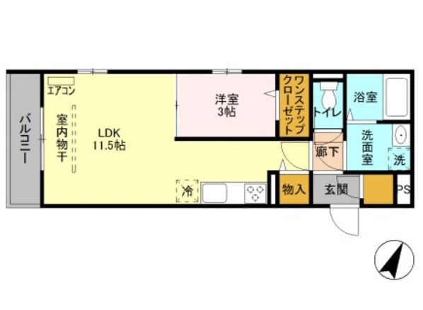 西大宮駅 徒歩4分 3階の物件間取画像